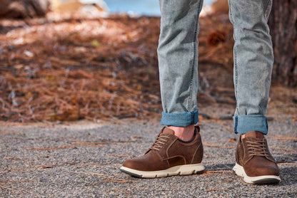 CALTO - J1201 - 3.3 Inches Taller (Coffee Brown) Tallmenshoes.com