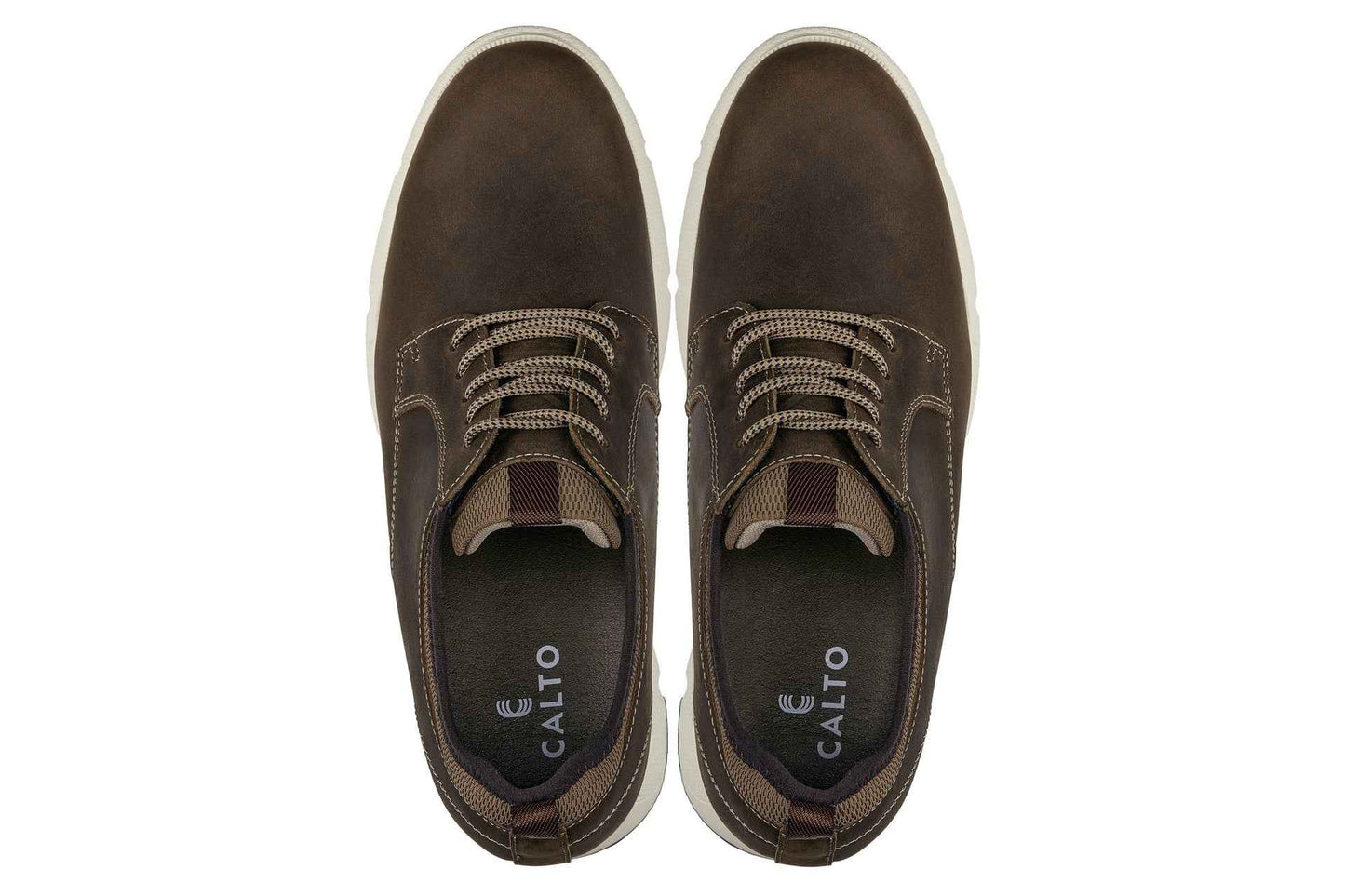 CALTO - J1201 - 3.3 Inches Taller (Coffee Brown) Tallmenshoes.com