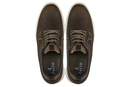 CALTO - J1201 - 3.3 Inches Taller (Coffee Brown) Tallmenshoes.com
