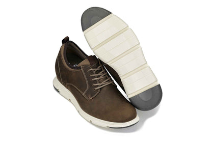CALTO - J1201 - 3.3 Inches Taller (Coffee Brown) Tallmenshoes.com