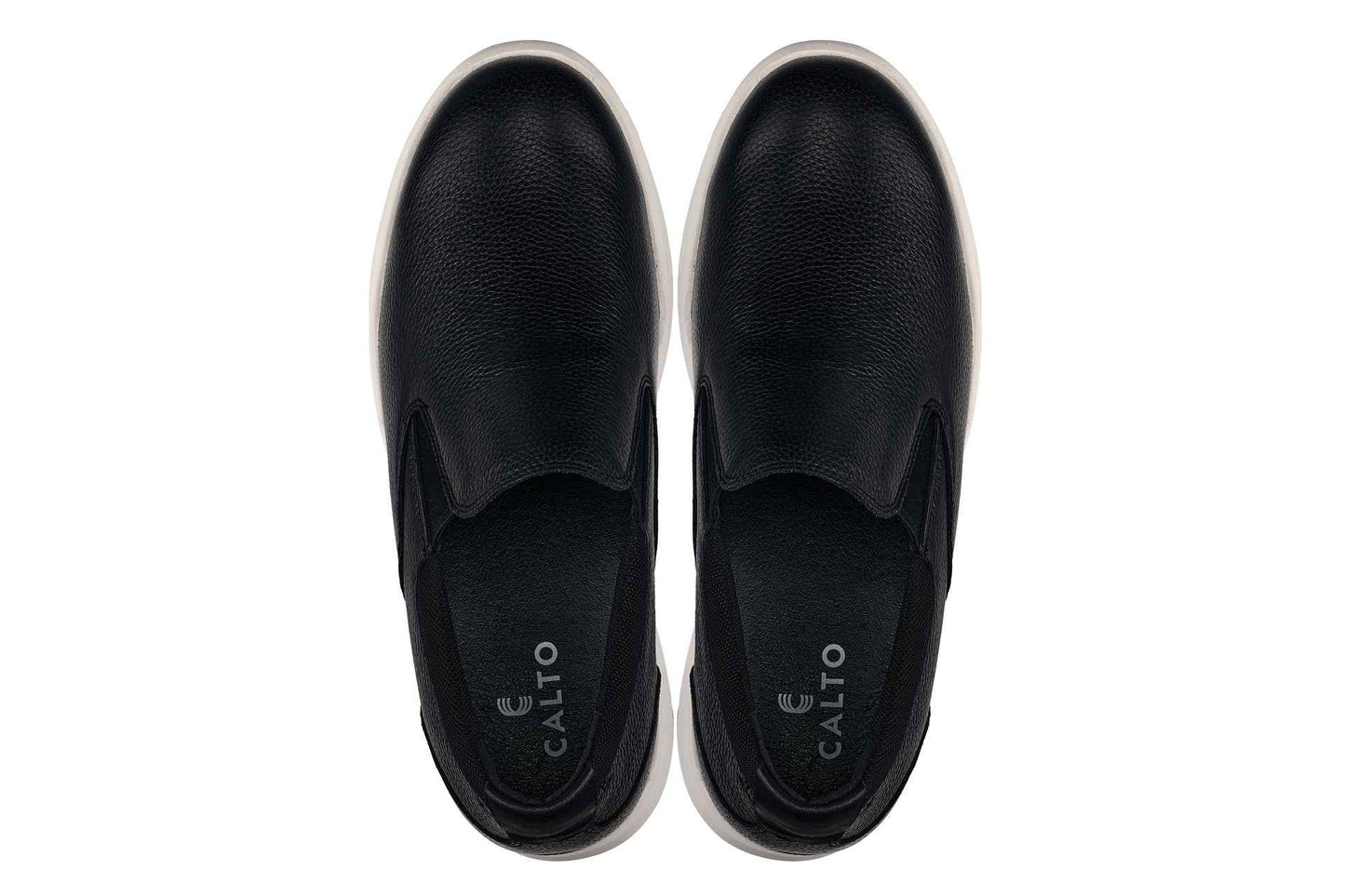 CALTO - J1420 - 2.8 Inches Taller (Onyx) - Leather Loafers Tallmenshoes.com