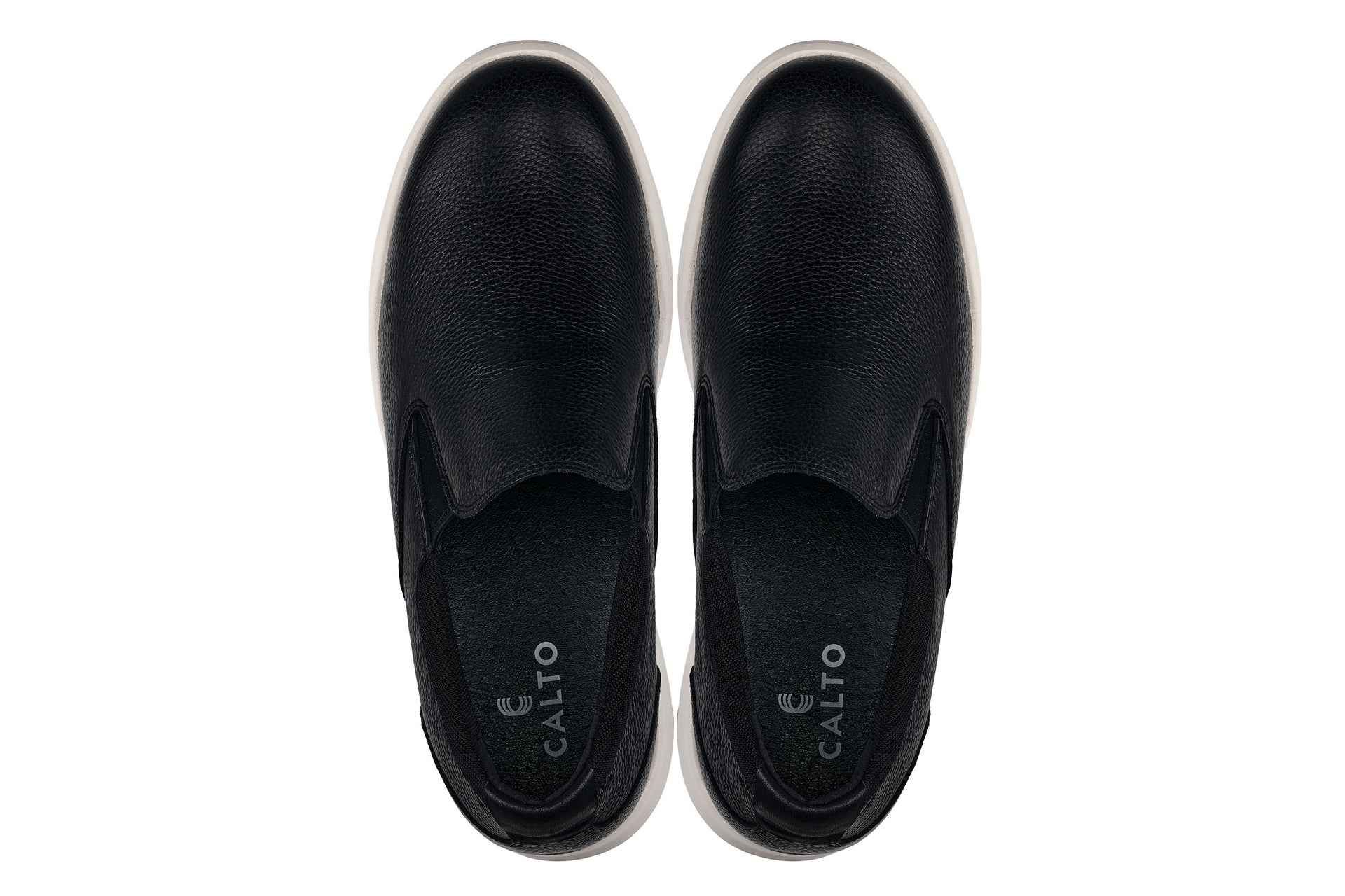 CALTO - J1420 - 2.8 Inches Taller (Onyx) - Leather Loafers Tallmenshoes.com