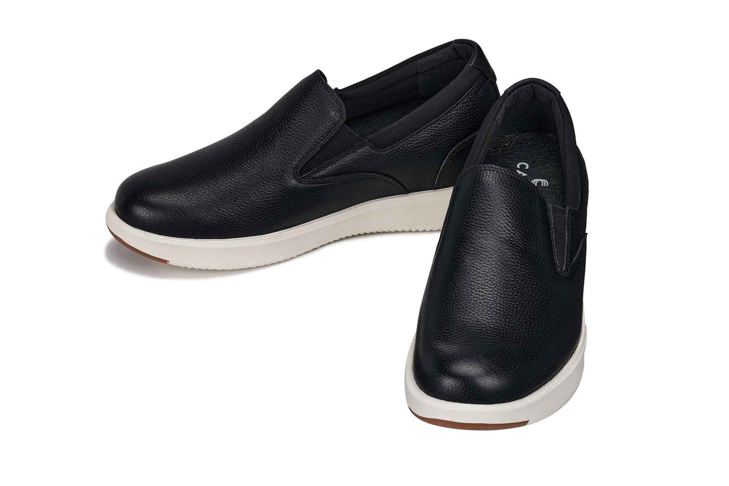 CALTO - J1420 - 2.8 Inches Taller (Onyx) - Leather Loafers Tallmenshoes.com