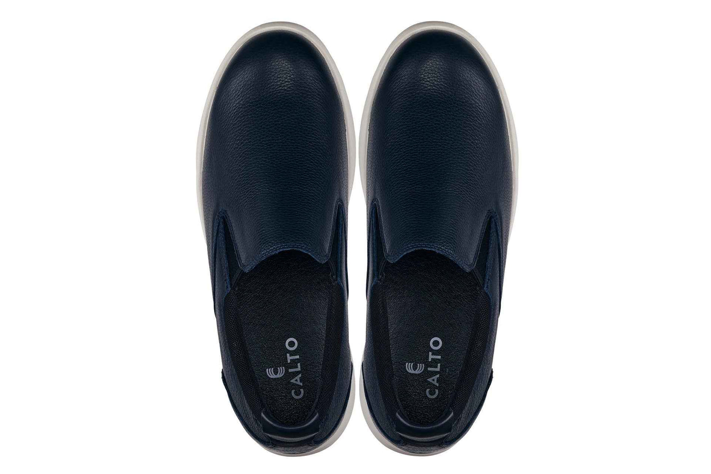 CALTO - J1421 - 2.8 Inches Taller (Dark Slate Blue) - Leather Loafers Tallmenshoes.com