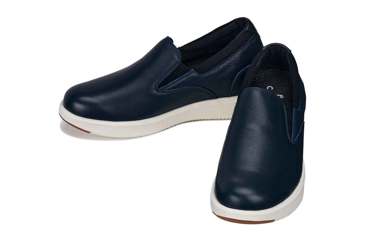 CALTO - J1421 - 2.8 Inches Taller (Dark Slate Blue) - Leather Loafers Tallmenshoes.com