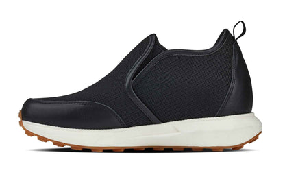 CALTO - J1433  - 3.3 Inches Taller (Black) - Casual Chunky Sole Sneaker Loafers Tallmenshoes.com