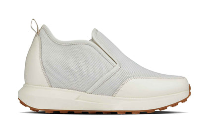 CALTO - J1434  - 3.3 Inches Taller (Off-White) - Casual Chunky Sole Sneaker Loafers Tallmenshoes.com