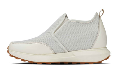 CALTO - J1434  - 3.3 Inches Taller (Off-White) - Casual Chunky Sole Sneaker Loafers Tallmenshoes.com