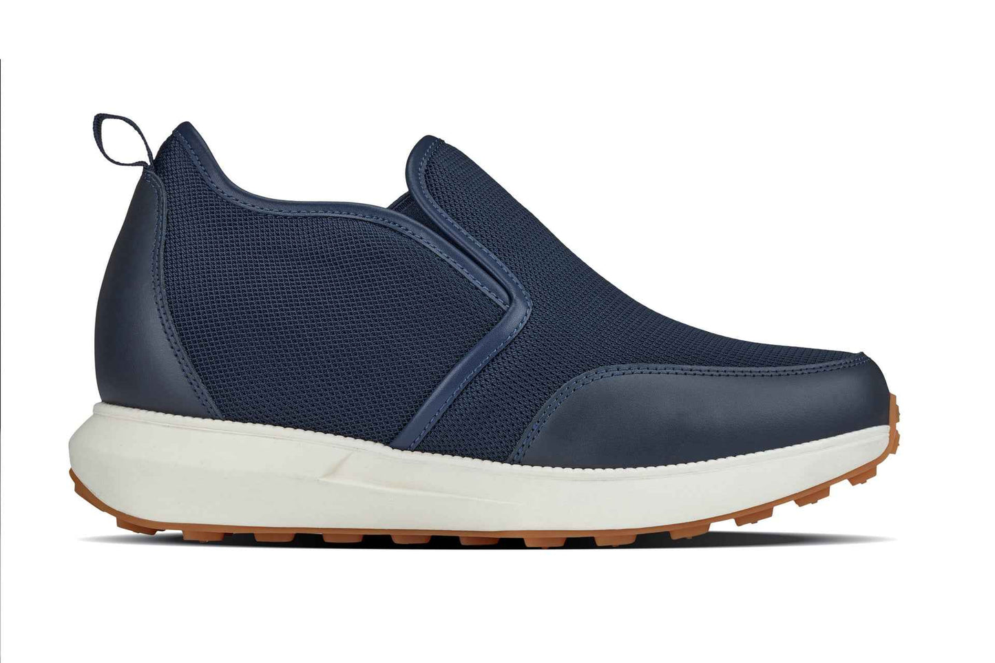 CALTO - J1435  - 3.3 Inches Taller (Dark Blue) - Casual Chunky Sole Sneaker Loafers Tallmenshoes.com