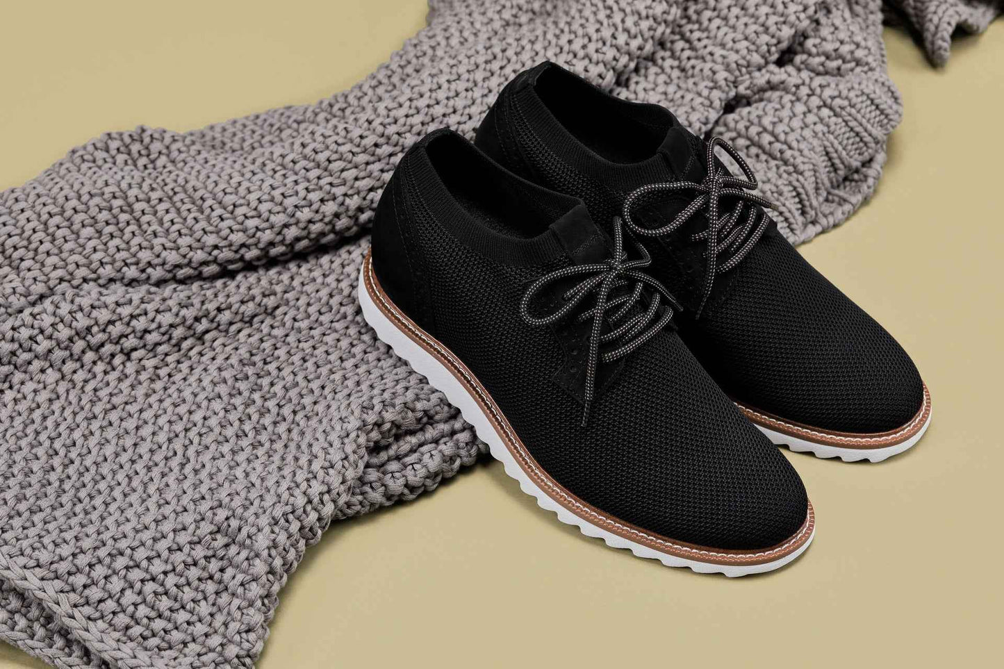 CALTO - J1502 - 3.2 Inches Taller (Noir) Tallmenshoes.com