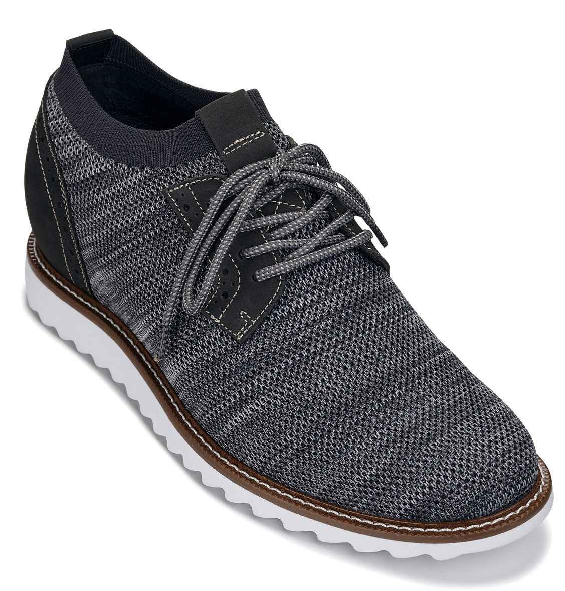 CALTO - J1503 - 3.2 Inches Taller (Grey) Tallmenshoes.com