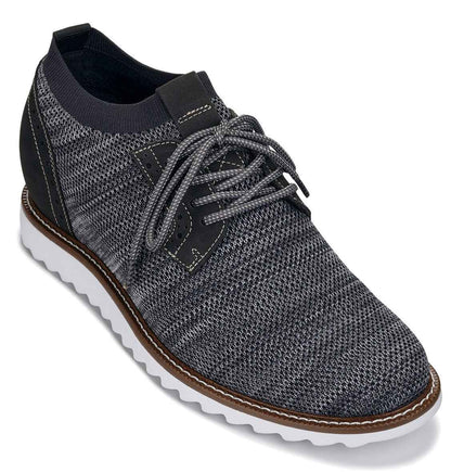 CALTO - J1503 - 3.2 Inches Taller (Grey) Tallmenshoes.com