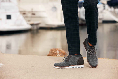 CALTO - J1503 - 3.2 Inches Taller (Grey) Tallmenshoes.com