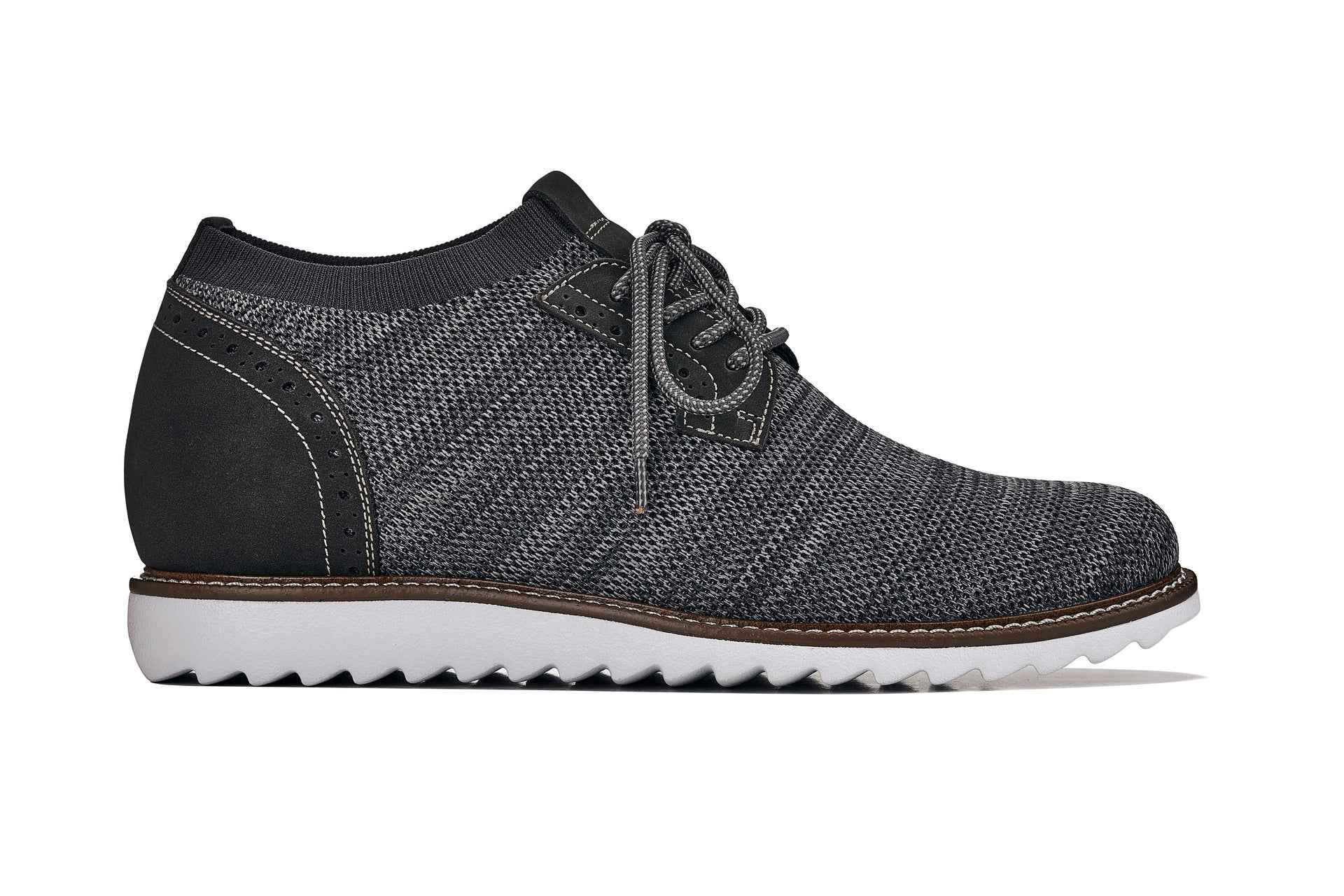 CALTO - J1503 - 3.2 Inches Taller (Grey) Tallmenshoes.com
