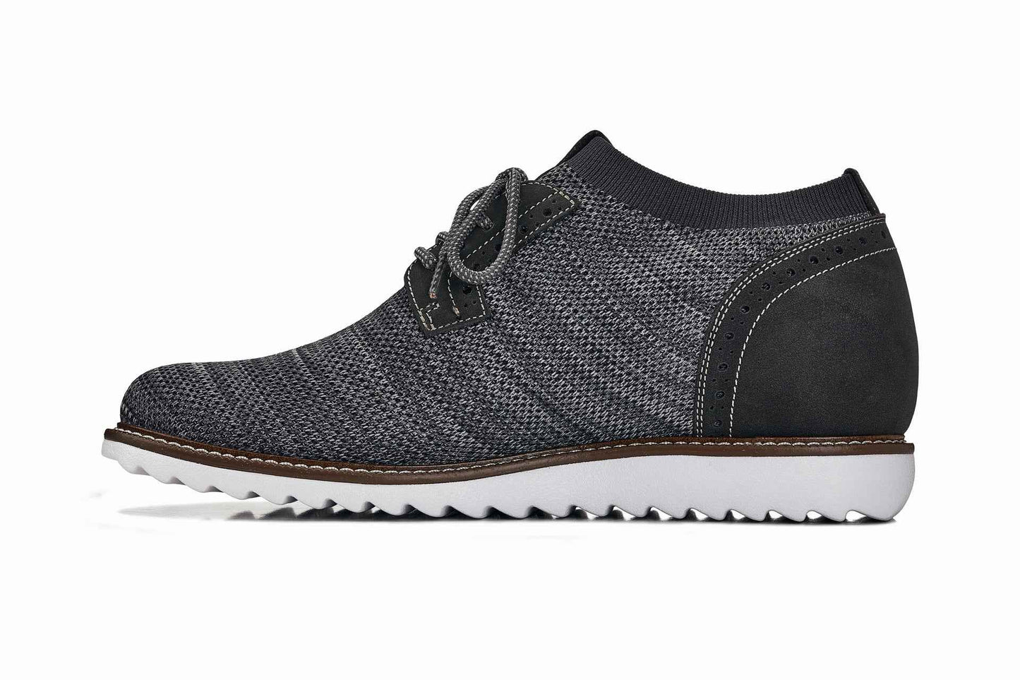 CALTO - J1503 - 3.2 Inches Taller (Grey) Tallmenshoes.com