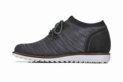 CALTO - J1503 - 3.2 Inches Taller (Grey) Tallmenshoes.com