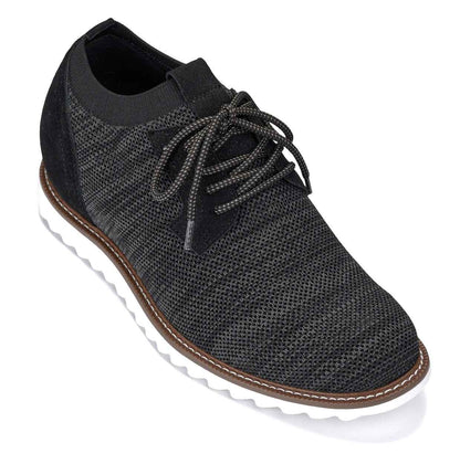 CALTO - J1504 - 3.2 Inches Taller (Charcoal Grey) Tallmenshoes.com
