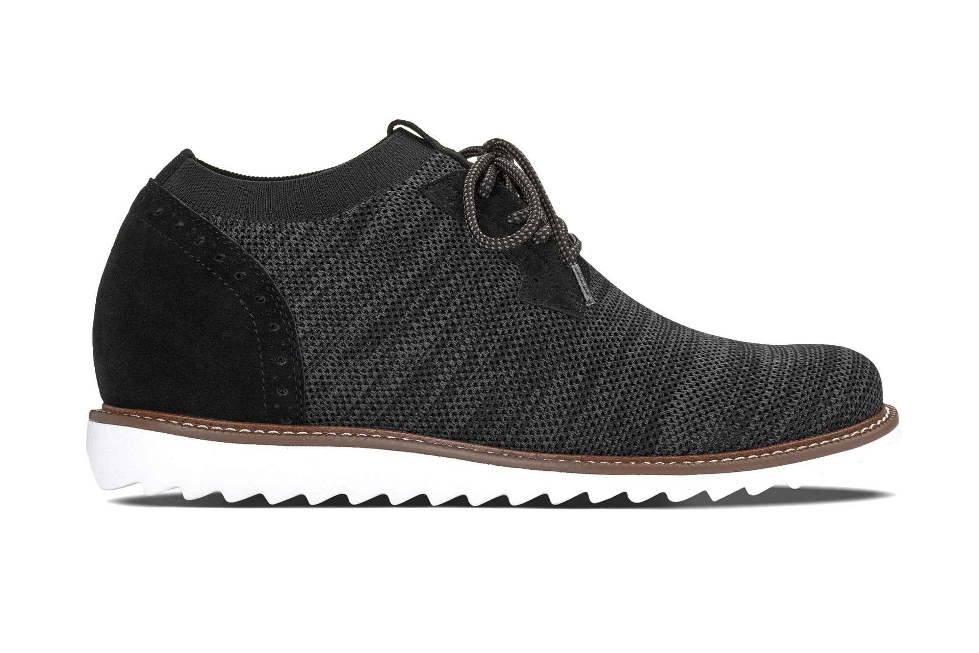 CALTO - J1504 - 3.2 Inches Taller (Charcoal Grey) Tallmenshoes.com