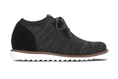 CALTO - J1504 - 3.2 Inches Taller (Charcoal Grey) Tallmenshoes.com