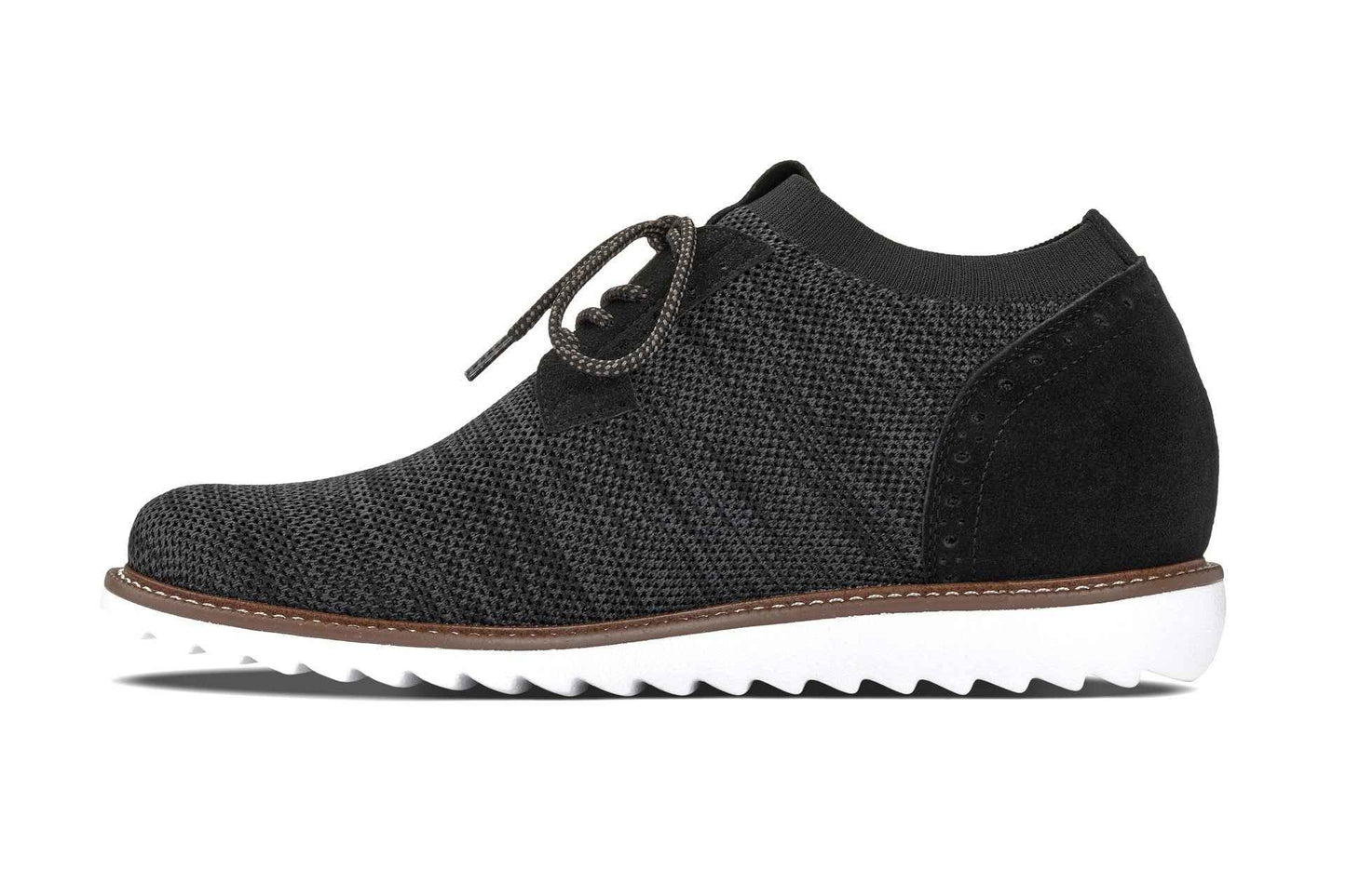 CALTO - J1504 - 3.2 Inches Taller (Charcoal Grey) Tallmenshoes.com