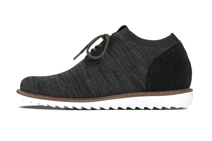 CALTO - J1504 - 3.2 Inches Taller (Charcoal Grey) Tallmenshoes.com