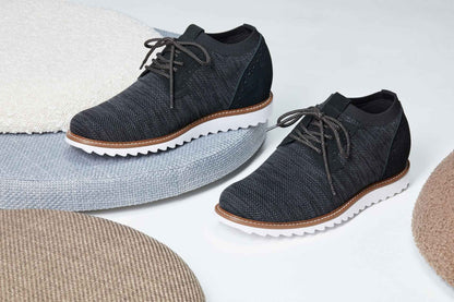 CALTO - J1504 - 3.2 Inches Taller (Charcoal Grey) Tallmenshoes.com