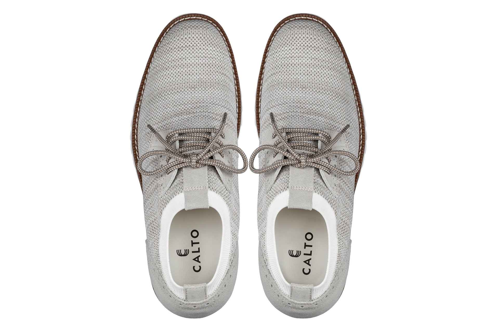 CALTO - J1505 - 3.2 Inches Taller (Cream) Tallmenshoes.com