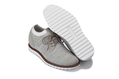 CALTO - J1505 - 3.2 Inches Taller (Cream) Tallmenshoes.com