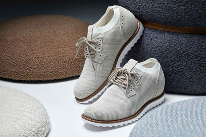 CALTO - J1505 - 3.2 Inches Taller (Cream) Tallmenshoes.com