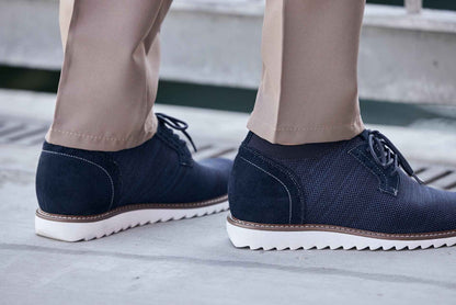 CALTO - J1507 - 3.2 Inches Taller (Navy) Tallmenshoes.com