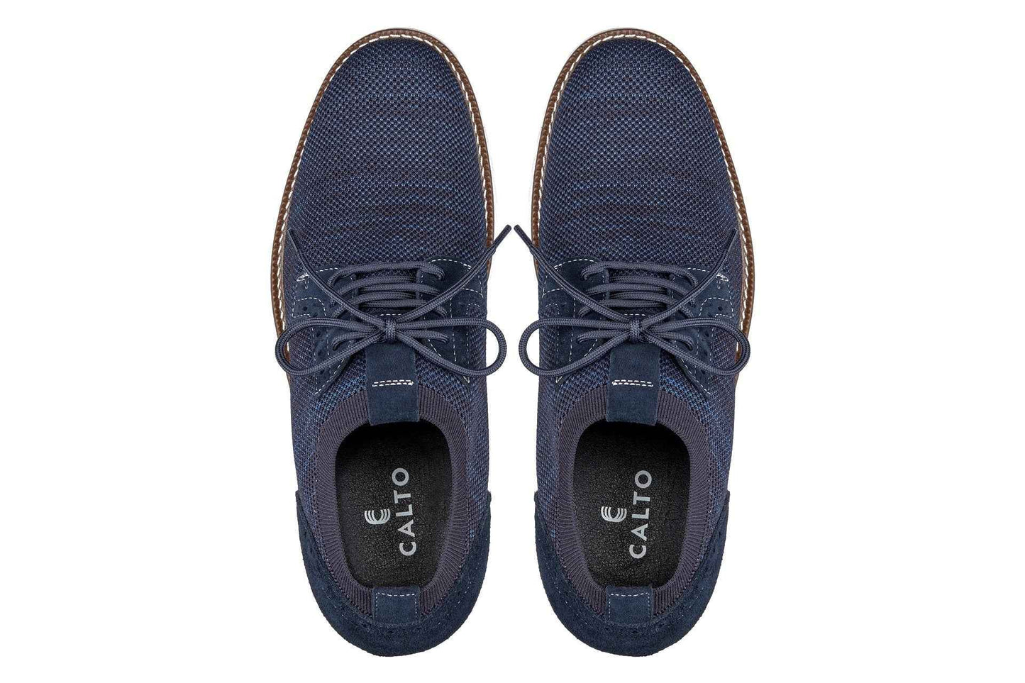 CALTO - J1507 - 3.2 Inches Taller (Navy) Tallmenshoes.com