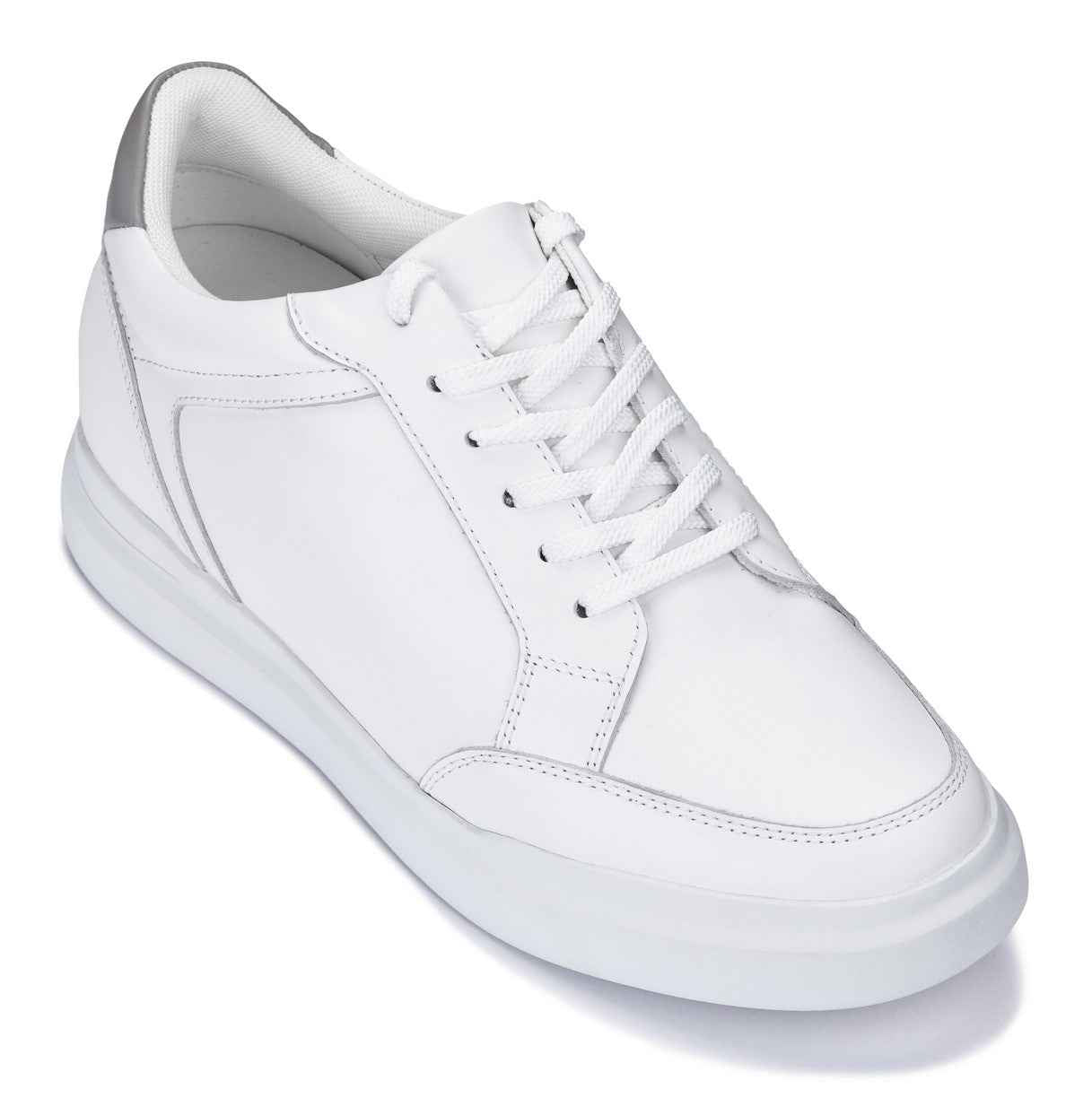 CALTO - J1561 - 2.6 Inches Taller (White/Grey) Tallmenshoes.com