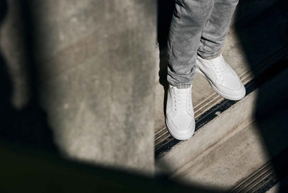 CALTO - J1561 - 2.6 Inches Taller (White/Grey) Tallmenshoes.com