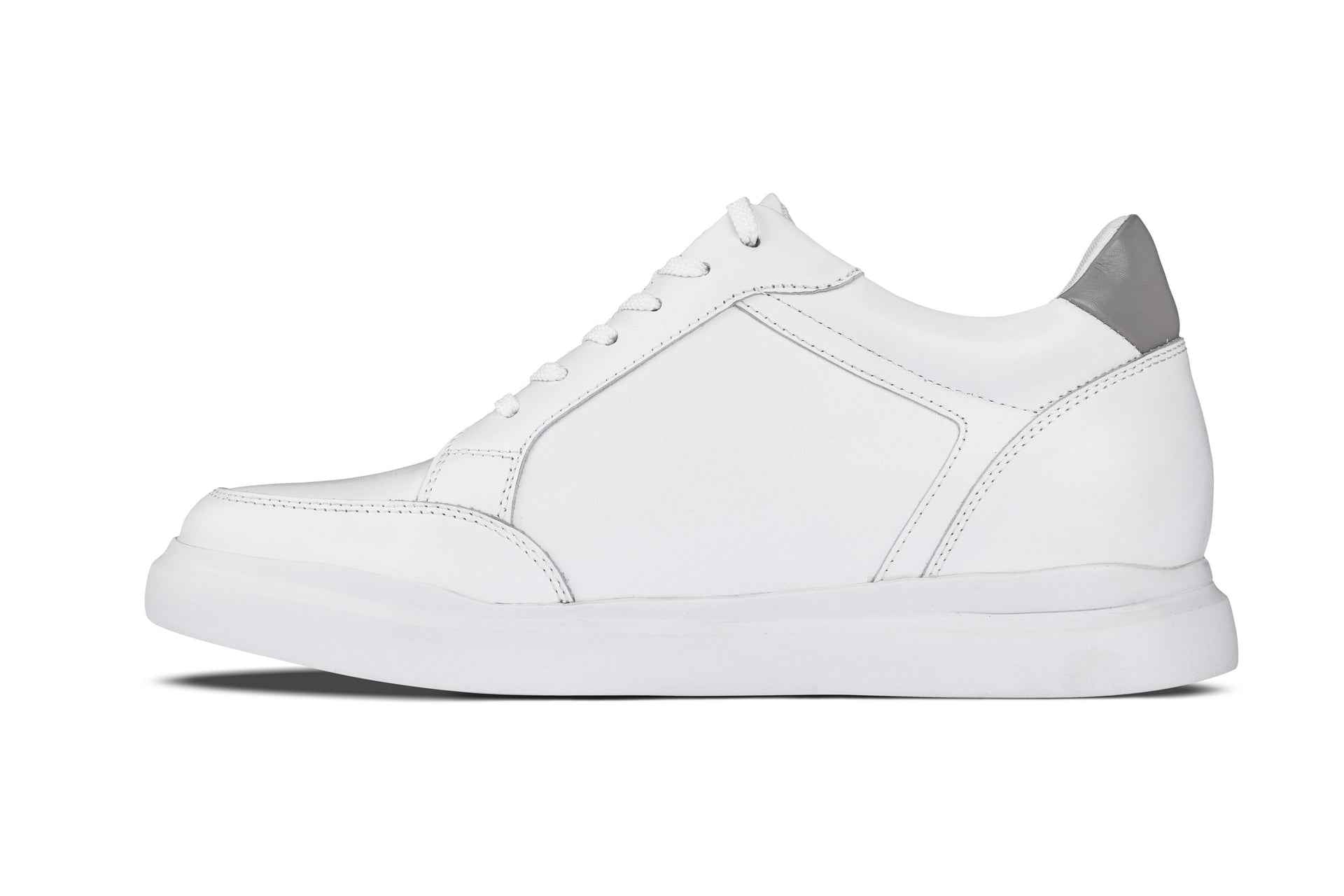CALTO - J1561 - 2.6 Inches Taller (White/Grey) Tallmenshoes.com
