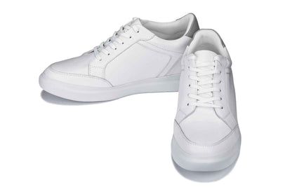 CALTO - J1561 - 2.6 Inches Taller (White/Grey) Tallmenshoes.com