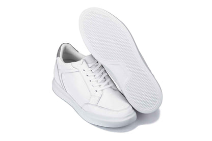 CALTO - J1561 - 2.6 Inches Taller (White/Grey) Tallmenshoes.com