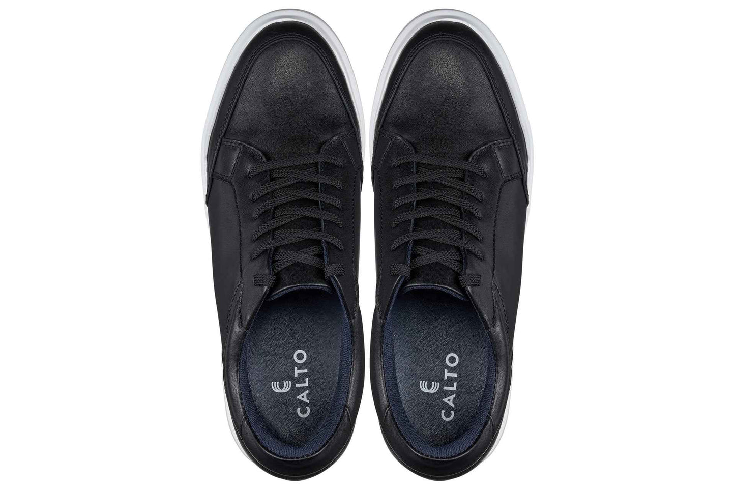 CALTO - J1562 - 2.6 Inches Taller (Black) Tallmenshoes.com
