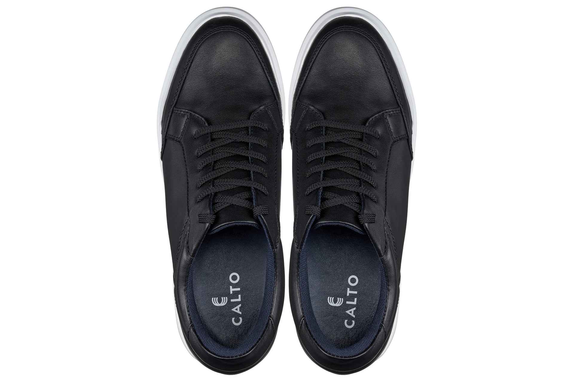 CALTO - J1562 - 2.6 Inches Taller (Black) Tallmenshoes.com