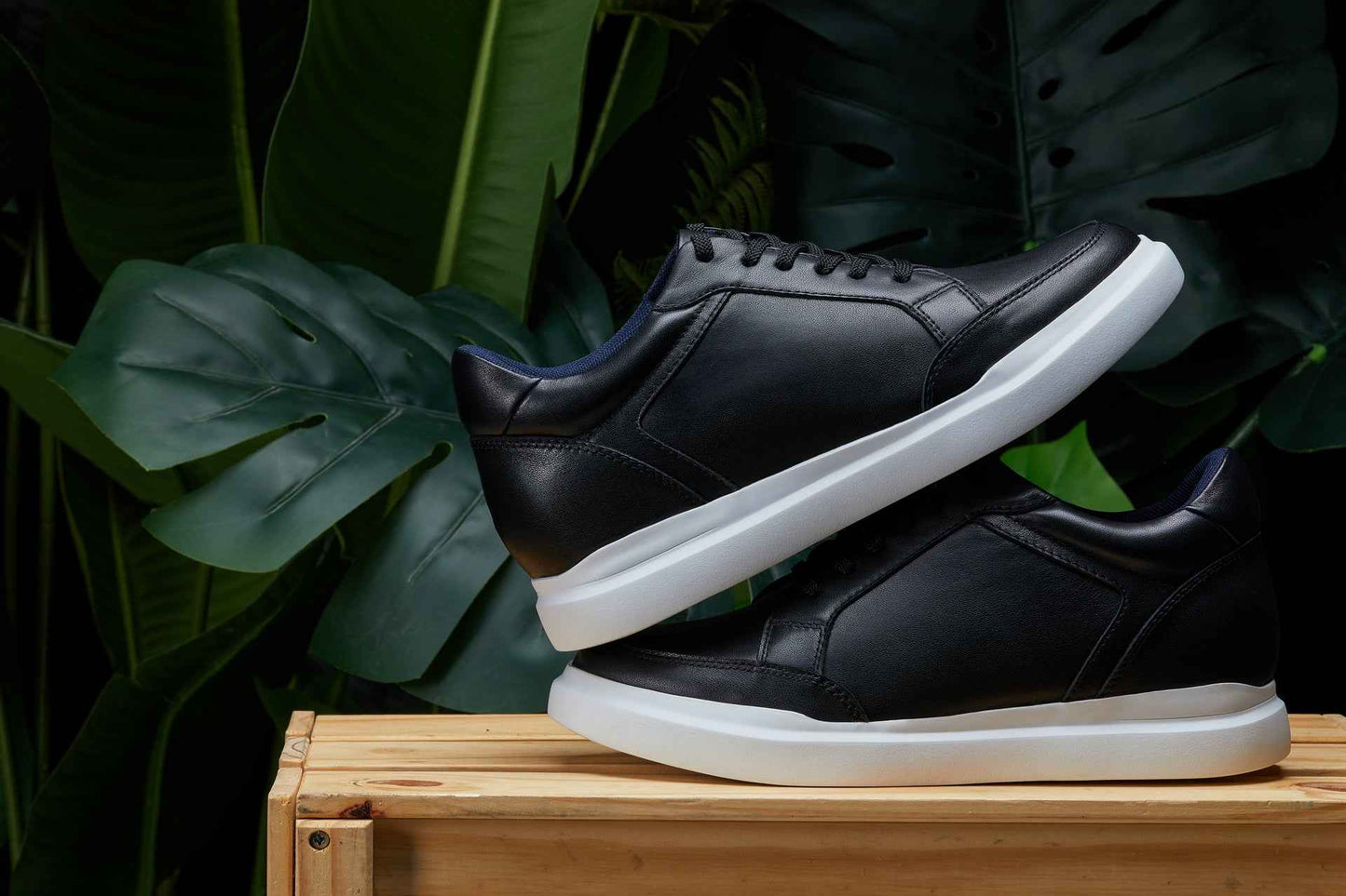 CALTO - J1562 - 2.6 Inches Taller (Black) Tallmenshoes.com