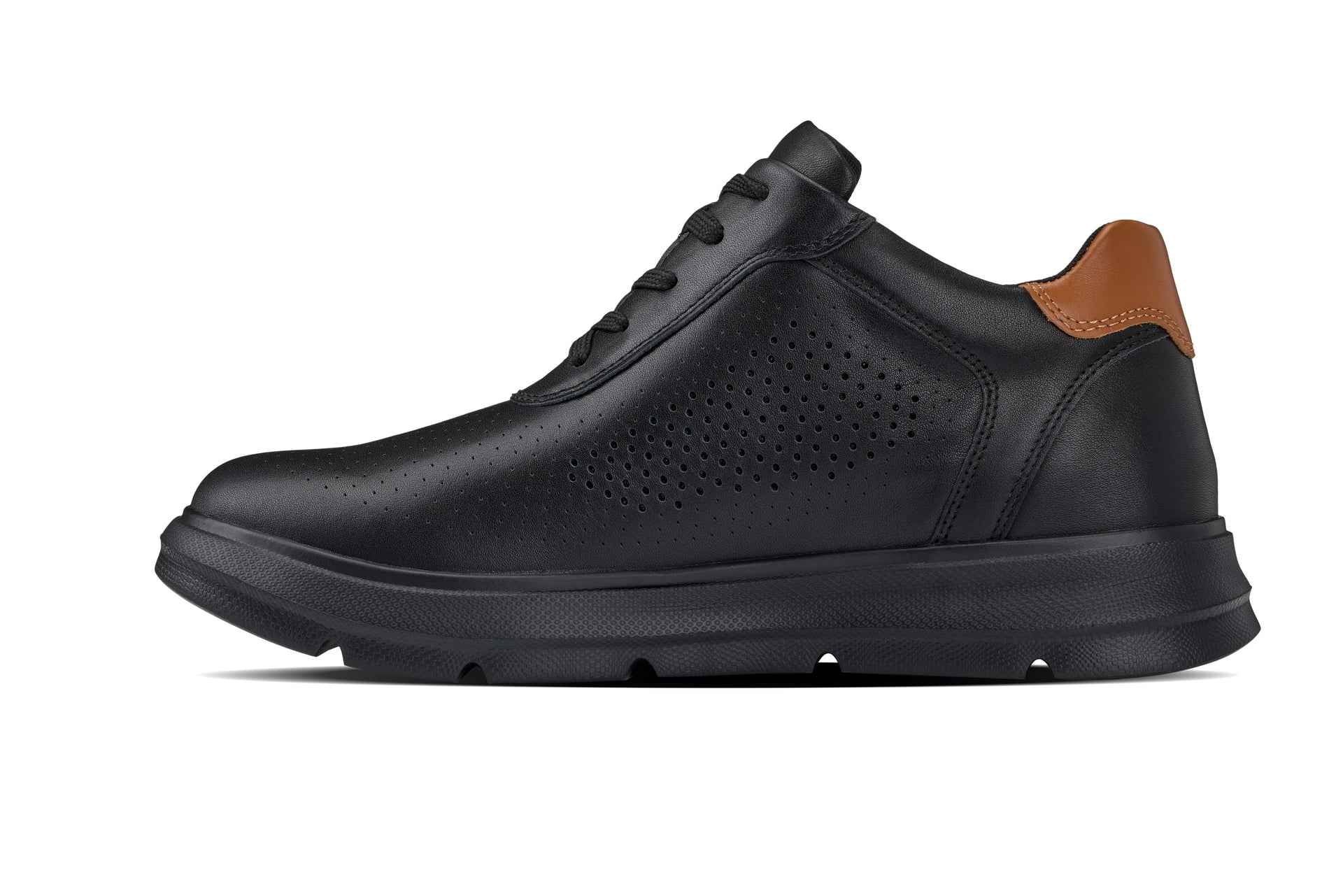CALTO - J1580  - 2.6 Inches Taller (Black/Black Sole) - Lightweight Casual Walkers Tallmenshoes.com