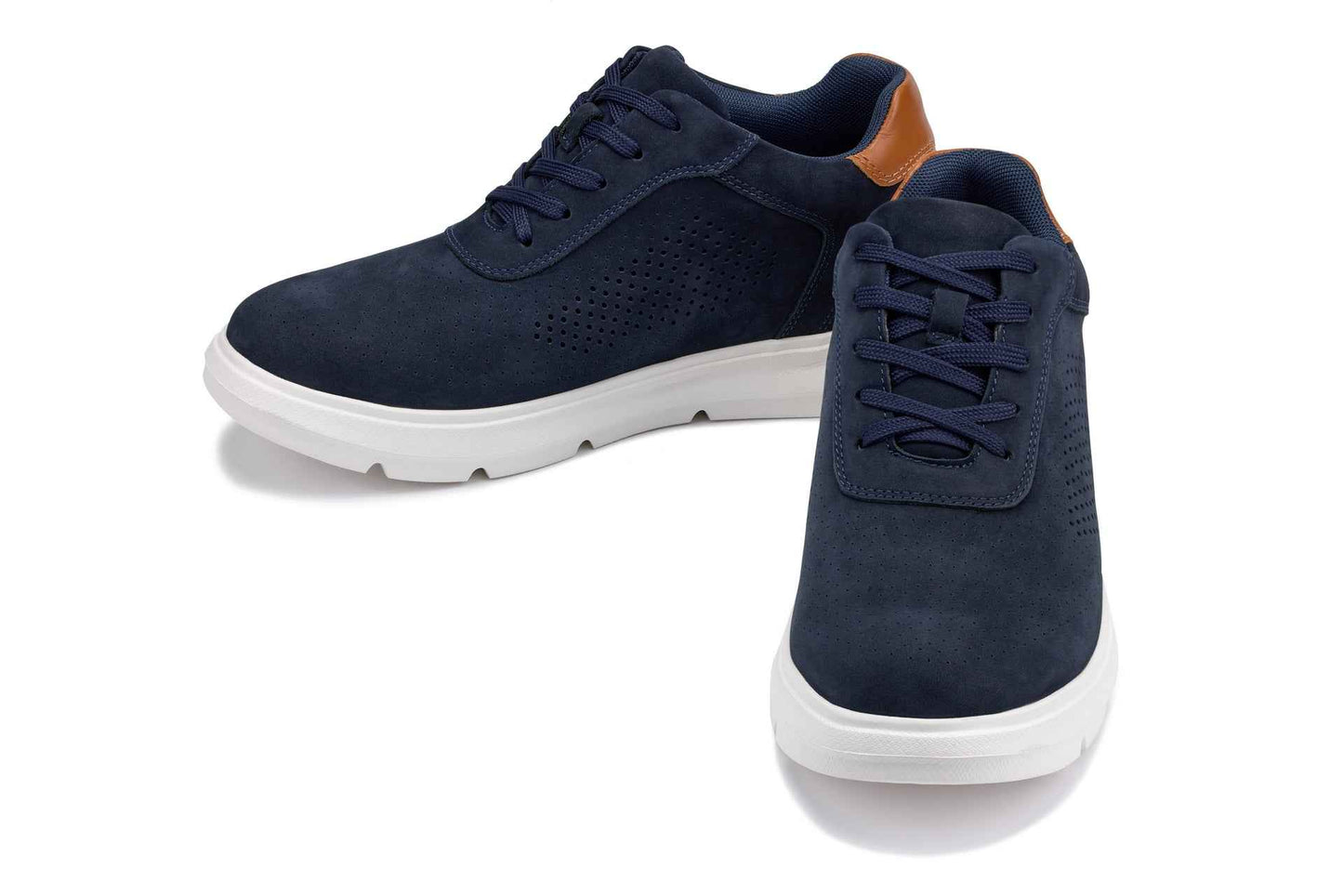 CALTO - J1582  - 2.6 Inches Taller (Navy) - Lightweight Casual Walkers Tallmenshoes.com
