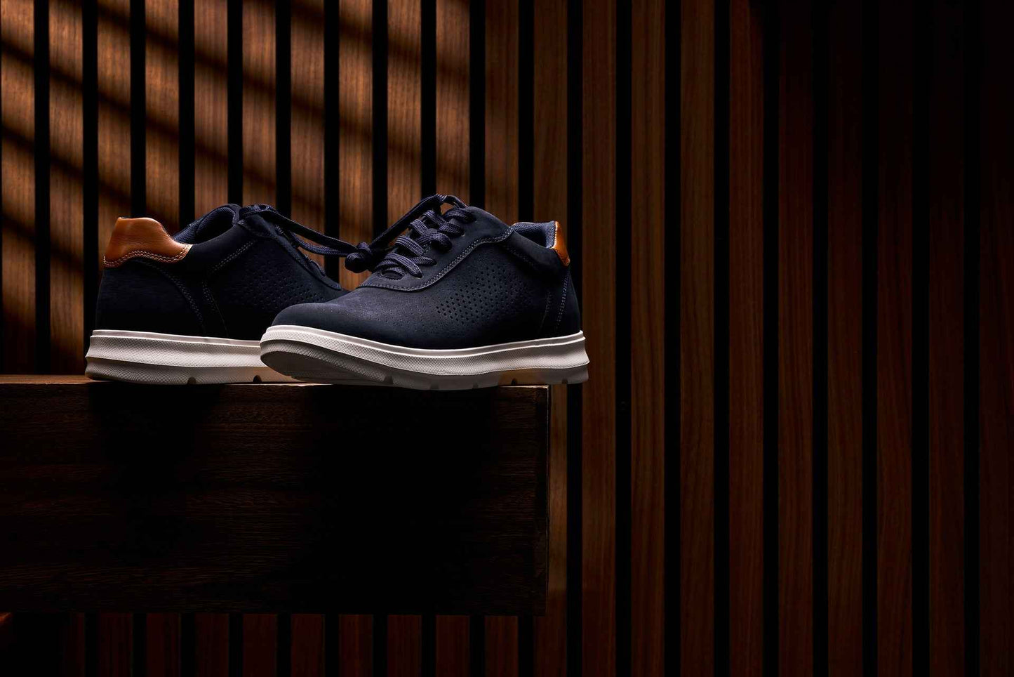 CALTO - J1582  - 2.6 Inches Taller (Navy) - Lightweight Casual Walkers Tallmenshoes.com