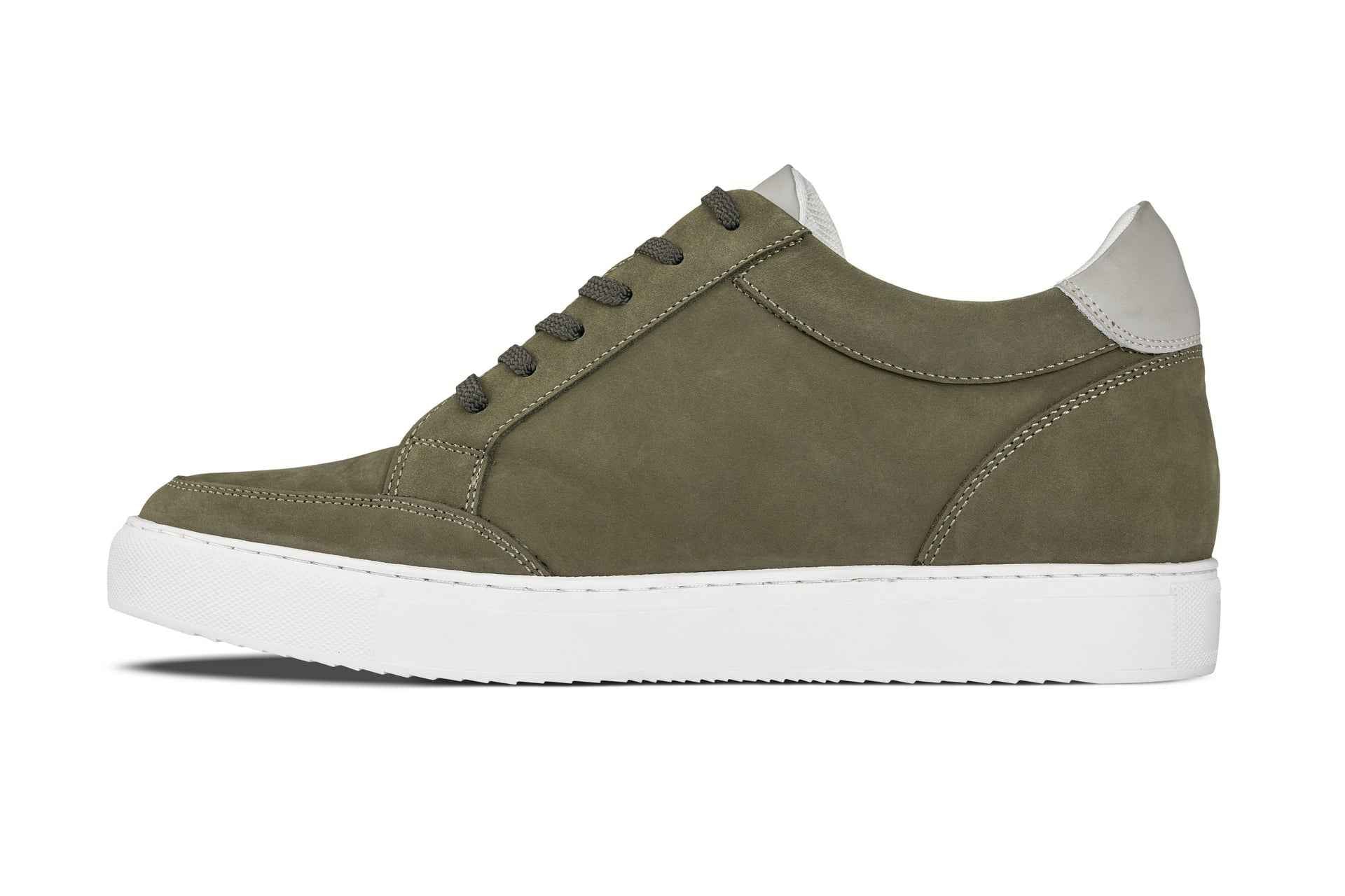 CALTO - J1854 - 2.6 Inches Taller (Olive) Tallmenshoes.com