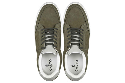 CALTO - J1854 - 2.6 Inches Taller (Olive) Tallmenshoes.com