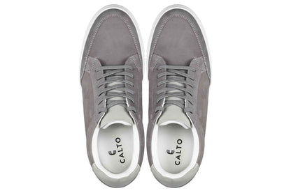 CALTO - J1855 - 2.6 Inches Taller (Grey) Tallmenshoes.com