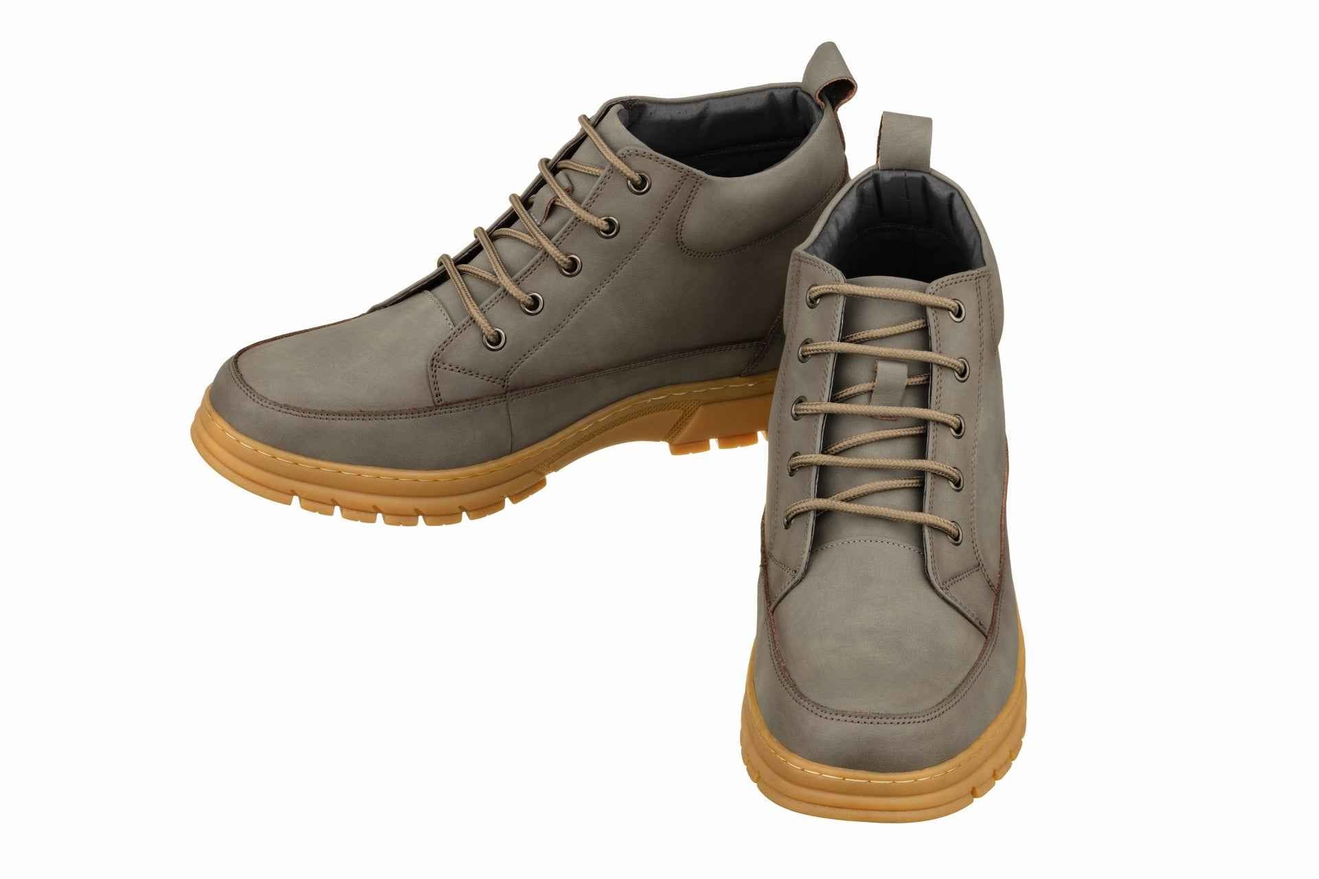 TOTO - K11551 - 2.8 Inches Taller (Grey) - Casual Hiker Boots Tallmenshoes.com