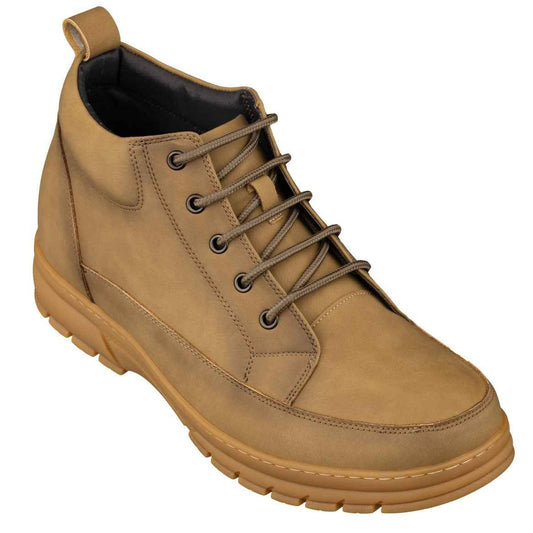TOTO - K11552 - 2.8 Inches Taller (Khaki) - Casual Hiker Boots Tallmenshoes.com