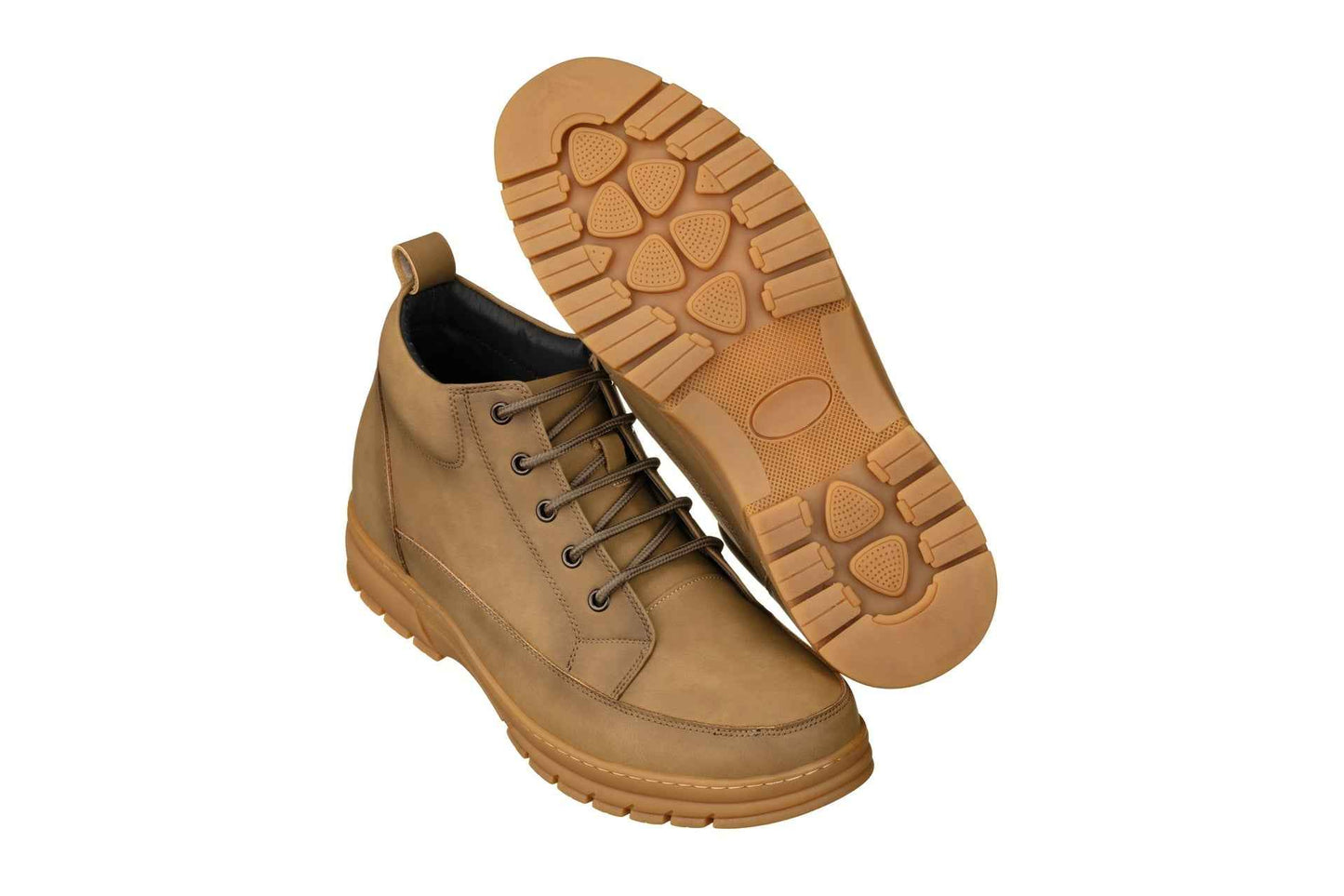 TOTO - K11552 - 2.8 Inches Taller (Khaki) - Casual Hiker Boots Tallmenshoes.com