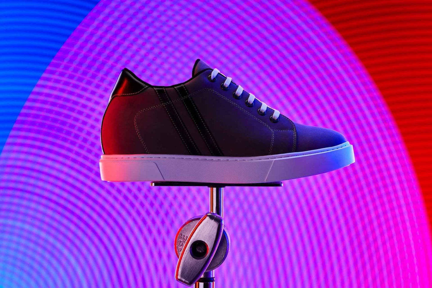 CALTO - K1550 - 2.8 Inches Taller (Nubuck Grey) - Lace Up Casual Sneakers Tallmenshoes.com