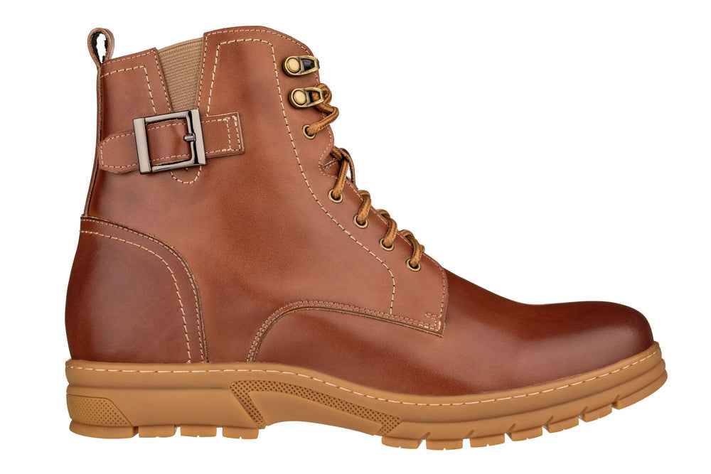 TOTO - K16205 - 2.8 Inches Taller (Light Brown) - High Top Boots Tallmenshoes.com
